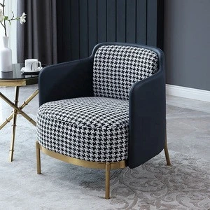 2020 Wholesale luxury european modern customized home furniture single sofa leisure chair for living room