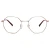 Import 2021 New Polygon Metal Frame Optical Glasses Anti Blue Light Reading Glasses Eyewear Women Men Unisex Big Face from China