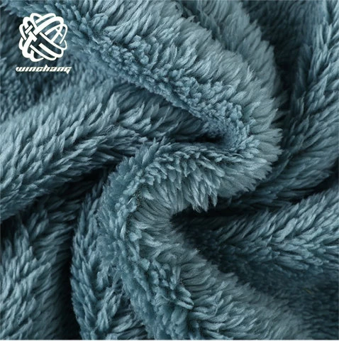 2021 New Wholesale Price Double Side Faux Fur Fabric 100% Polyester Faux Lamb Fur Fake Wool Fabric