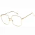 Import 2021  Retro Vintage Women Eye Glasses Frames Clear Lens Optical Metal oval frame glass transparent Eyewear from China