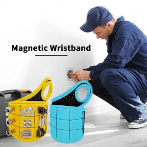 2021Hot Sale New Magnetic Wristband Portable Tool Bag Electrician Wrist Tool Belt Screws Nails Drill Bits Holder Repair Tools