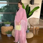 2024 New Muslim Womens Bat Sleeve Tassel Kaftan High Fashion Dress Modest Party Dress for Muslims