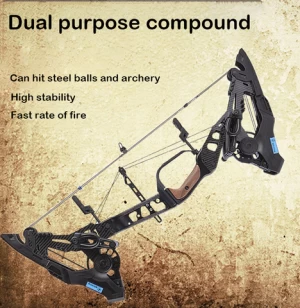 21.5lbs-60lbs Archery Compound Bow 330fps Steel Ball Archery Slingshot Compound Bow Hunting