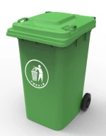 240L dustbin plastic sale price garbage containers plastic waste bin with wheels oem