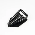 24'' MICRO SHOVEL TRI-FOLD Small Multi-function Folding Shovel Spade with Compass Camping Shovel