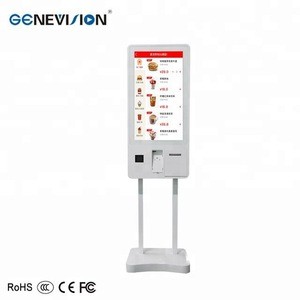 32 inch Automatic Ordering Self Service Touch Screen Payment Kiosk With Thermal printer for McDonalds/KFC