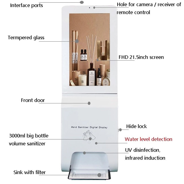 Buy 32 Inch Hands Free Soap Auto Hand Sanitizer Electric Dispenser