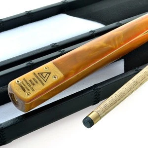 3/4 Jointed 57" Hand-Spliced with 2 Extensions Packed in Leatherette Cue Case Snooker Cue from CUESOUL