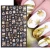 Import 3D Christmas Nail Art Decoration Stickers Gold White Colorful Glitter Geometry Snowflake Winter Slider Nail Foils from China