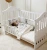 Import 4 In 1Function White Painted Pine Solid Wood  Baby Crib from China