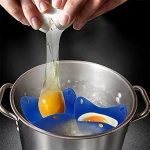 4 pcs/set Silicone Egg Poacher Poaching Pods Egg Mold Bowl Pancake Maker
