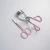 Import 4-pieces Stainless Steel Eyelash Curler pink Eyelash Applicator Eyebrow Tweezers Set from China