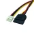 Import 4 Pin Floppy Drive to 15 Pin SATA Female Power Cable 0.2m from China
