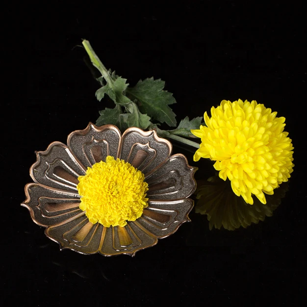 4022W Wuyuan imperial chrysanthemum supply soaked 5cm organic dried flower Yellow chrysanthemum
