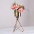 Import 4121 factory wholesale metal tripod stand decorative gold artificial metal flower vase from China