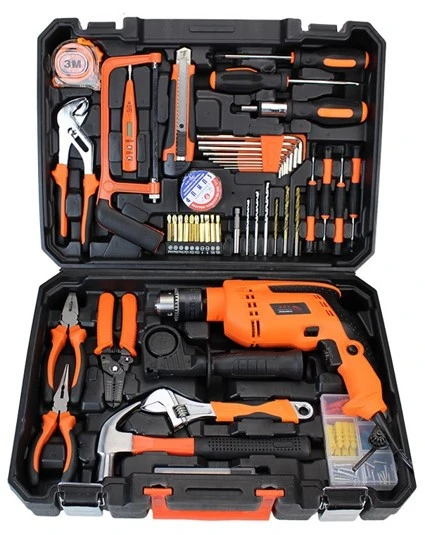 47 PC Best Selling Power Tool Sets With Electric Drill In Tan Tool Box