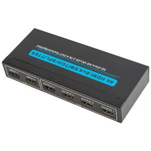 4K HDMI Splitter 2x4 Metal Casewith User Manual,Power Supply and Carton Box for TV Box/ PS3/DVD player/Blu-Ray/HDTV