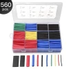 5 colors 12 sizes, 560 Pcs Heat Shrink Tubing Electric Insulation Heat Shrink Wrap Cable Sleeve