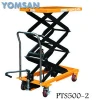 500kg hydraulic scissor lift platform/Manual Hydraulic Double small platform