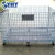 Import 50*150 hole size foldable metal wire mesh movable storage cage from China