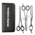 Import 5.5 Golden Grooming Barber Scissors Sets Professional Barber Scissors Set With Logo from China