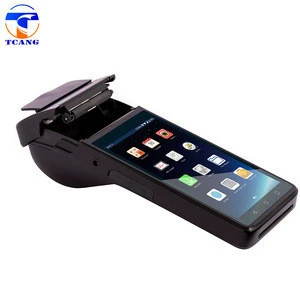 5.5 inch touch all in one portable pos terminal android 6.0 os NFC thermal printer