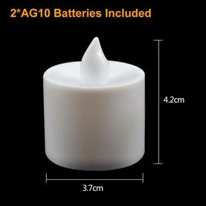 6 Colors LED Tea Light Electric Candles Super Realistic Flameless Bright Flickering Battery Powered for Xmas Home Decor