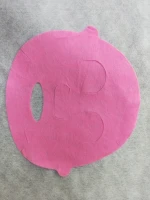 60GSM  Pink NON WOEVEN COLOR Natural cotton DRY FACIAL PAPER CLOTH