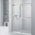 Import 60&quot; Width Frameless Twin Pulley Glass Sliding Shower Door  D31A from China