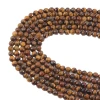 6mm 8mm Faceted Tiger Eye Cube Stone Beads, Natural Tiger Eye Beads Gemstone Hexagon Semiprecious Beads 15.5" Strand