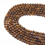 6mm 8mm Faceted Tiger Eye Cube Stone Beads, Natural Tiger Eye Beads Gemstone Hexagon Semiprecious Beads 15.5