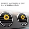 6PCS Sunflower Steering Wheel Cover for Women Sunflower Car Wheel Accessories sunflower cover for keyring seat belt car vent