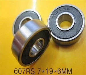 7x19x6mm 607RS deep groove ball bearing longboard wheels bearings 607-2RS