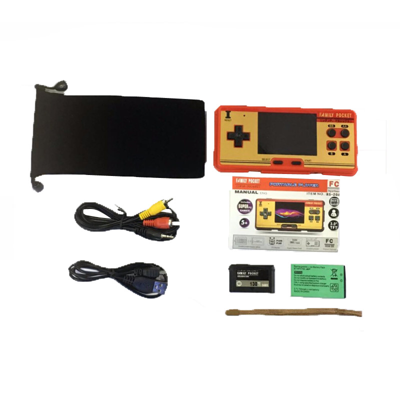 Buy 8 Bit Mini Retro Portable Handheld Game Player Built In 638 Games ...