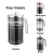 Import 800ml Chrome Clear High Borosilicate Glass Stainless Steel Tea Coffee Maker from China