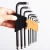 Import 9pcs Hex key wrench spanner allen key set Bronze Plated hand tools from China