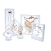 9x9 Flexible Transparent PET Jewelry Packaging Display With Black or White Frame