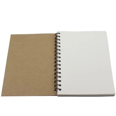 A4/A5 Brown Kraft Paper Hardcover Spiral Exercise Notebook