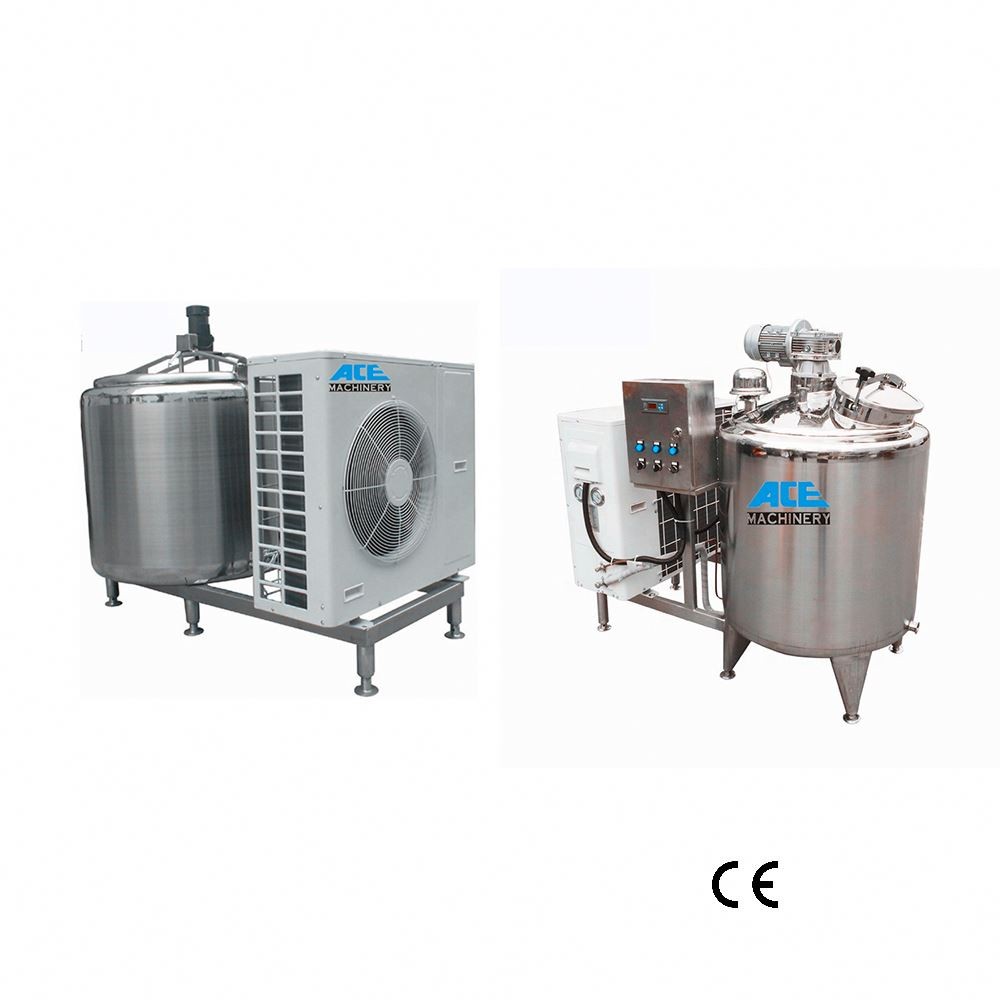 Ace Churner Can Tin Stainless Steel Manufacturing Sampler Cooling Tank 2000L Milk Processing Unit Dairy Machine Processed Cheese