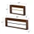 Import Achaz Wall Shelves - 2pc Set from USA