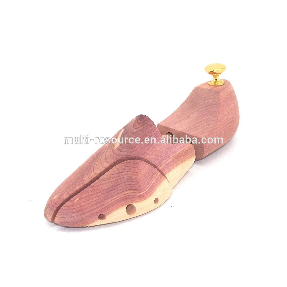 Adjustable European Fully Shoe Lasts Split Toe Red Cedar Shoe Tree / Shoe Trees with Knob - ST06C