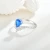 Import Adjustable Fine Jewelry Pear Cut Solitaire Ring Rhoudium Plated 925 Sterling Silver 5A Cubic Zirconia Jewellery from China