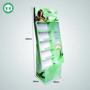Advertising Cardboard Paper Display Stand for Facial Masks with Side Panel