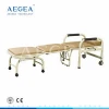 AG-AC004 medical 2 position metal soft foam cover accompany used folding hospital bed chair