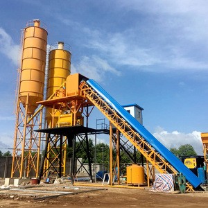 Aimix AJ-60 hzs60m3h mobile ready mixed cement concrete batching plant in China