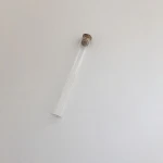 Airtight screw cap with clear glass tube Children proof pre-roll clear glass test tube for vape cigarette
