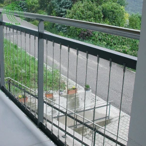 AISI304 Indoor  Balcony metal Balustrade Handrails Railings Designs