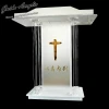 AKLIKE Modern Design Church Podium Customized Clear Acrylic Church Pulpit