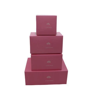  china pink white loaf cake boxes with window