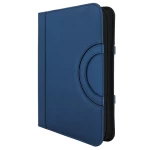 All-in-One Contrast Stitch File Folder Portfolio Ring Binder with Handle&Zipper Phone Stand